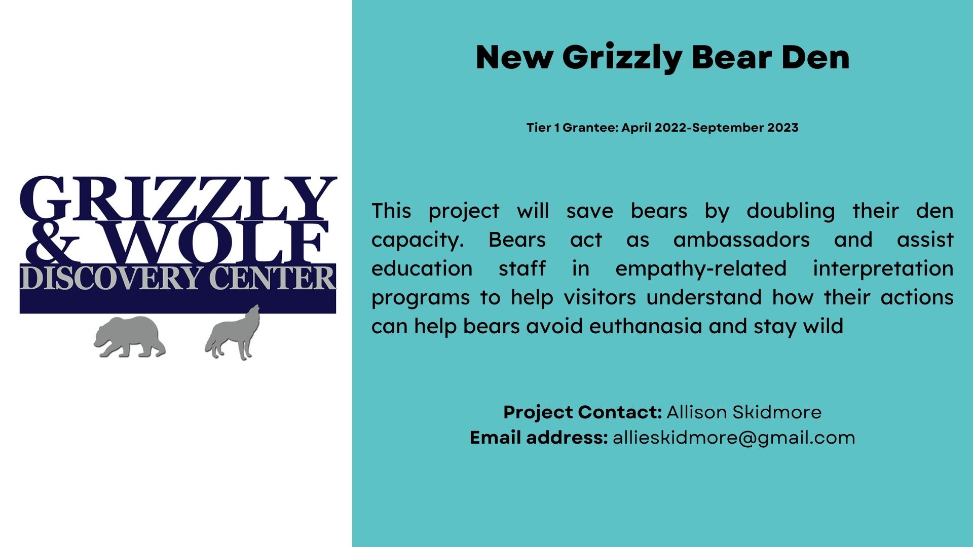 Grizzly & Wolf Discovery Center Logo